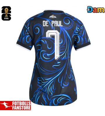 Argentina Rodrigo De Paul #7 Bortatröja Dam VM 2026 Kortärmad
